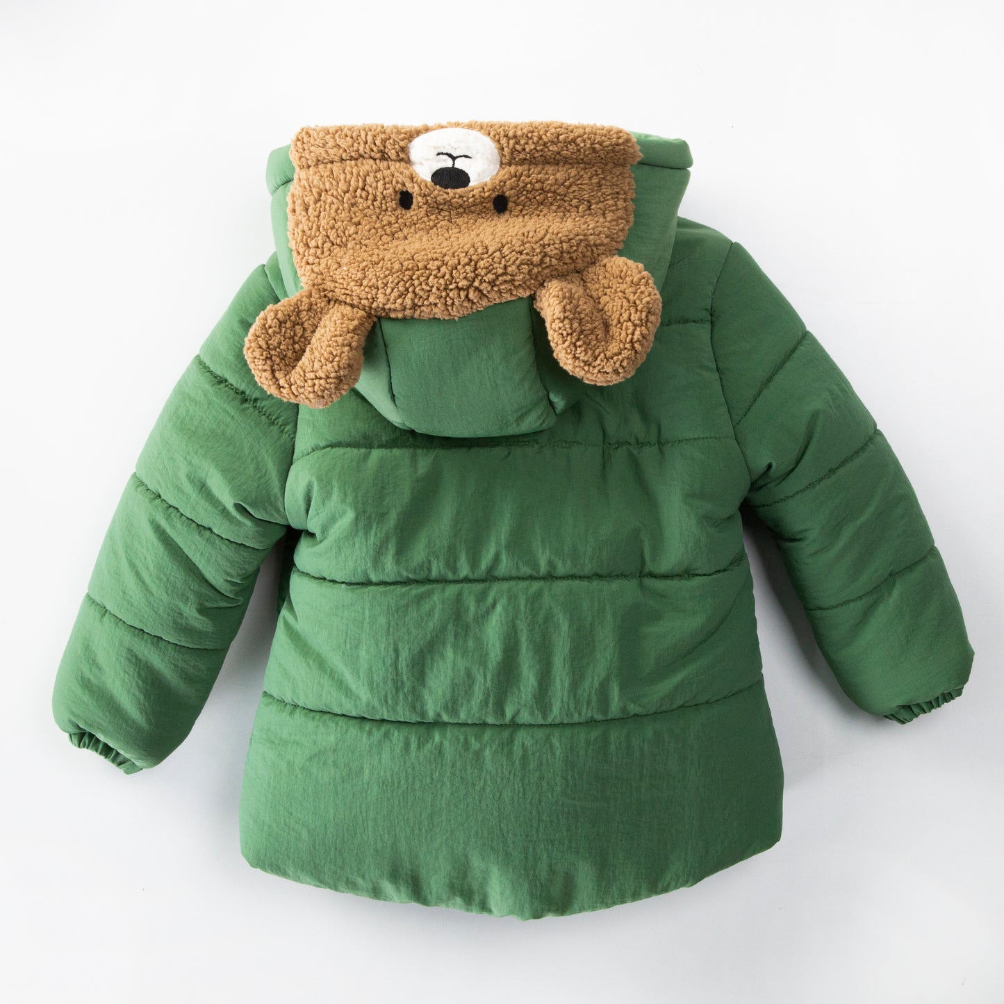 Teddy bear fleece puffer jacket