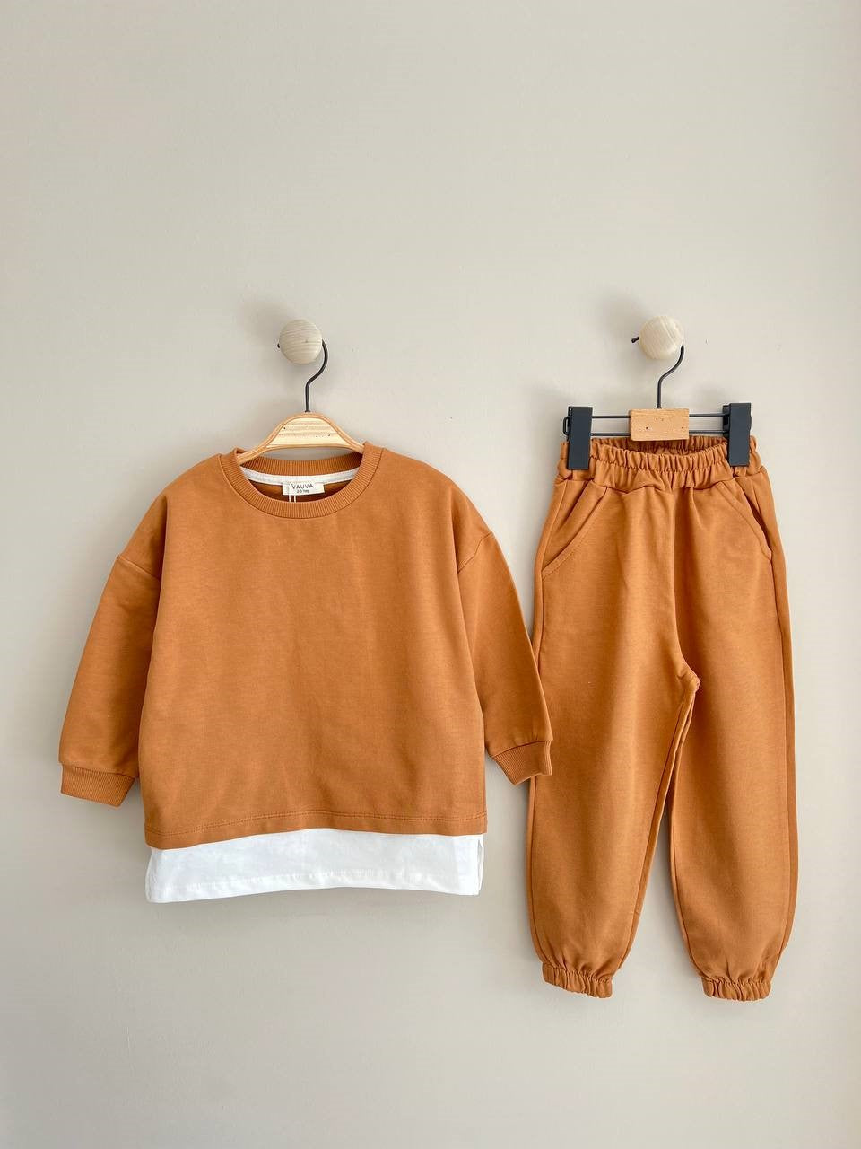 Plush sweatshirt and trousers CO-ORD