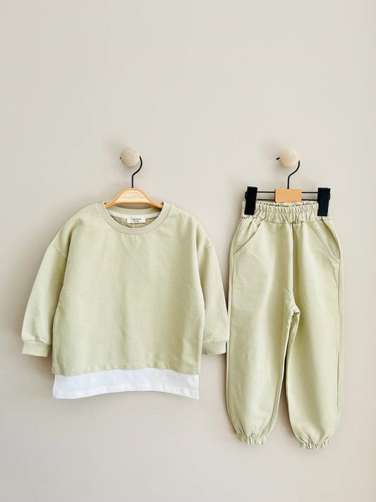 Plush sweatshirt and trousers CO-ORD